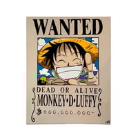 Image 1 of WANTED LUFFY PAINTING