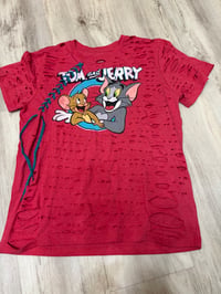 Xlarge tomjerry red lace destroyed 