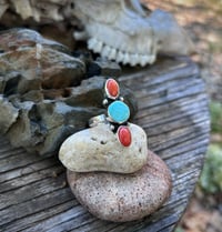 Image 1 of Triple stone ring - size 8