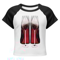 Image 1 of HIGH HEELED WINE - Women's baby tee
