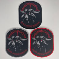 Blasphamagoatachrist - Black Metal Warfare Small Woven Patch