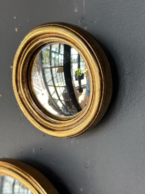 Image of Fine Gold Framed Convex Mirror 