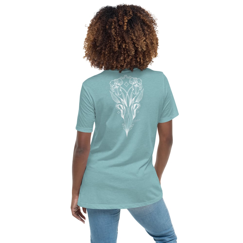 Image of Iris Flowers - Women's Relaxed T-Shirt