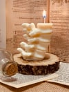 Human Spine Soy Wax Pillar Candle 