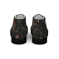 Image 4 of Grunge Style Nature Inspired Mushrooms/Fungus Women’s high top canvas shoes