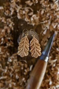 Image 2 of • Oak leaf Earrings 