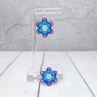 Image 3 of Hepatica Flower Earrings