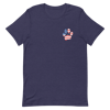 USA Flag Inked Paw Print T-Shirt