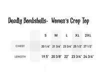 Image 2 of Deadly Bombshells-  Women's Crop T-Shirt