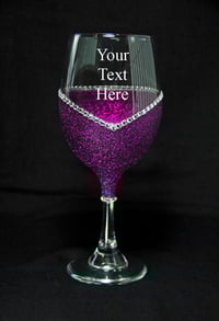 Glitter wine Glasses