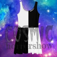 Black n White Skater Dress