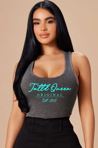 TATTD QUEEN ORIGINAL TANK!! Charcoal&teal 🩶🩵