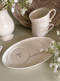 Image 2 of Monochrome Heart Mug or Plate