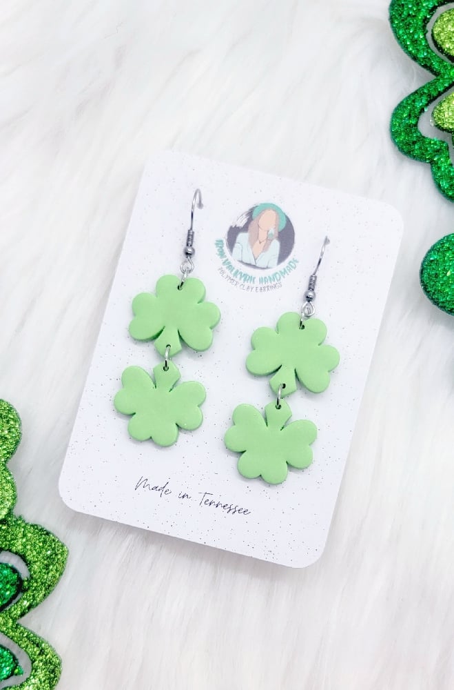 Image of Double Shamrock Dangle