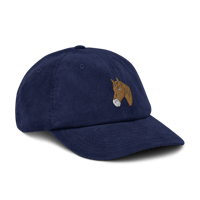 Image 14 of Famous horse - Corduroy hat 