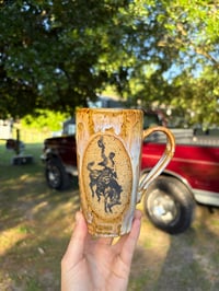 Image 1 of Melted checkered to go mug 