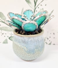 Image 3 of Stained Glass Rounded Leaf Succulent 