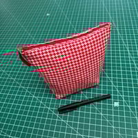 Image 3 of Houndstooth Selvedge Standing Pouch