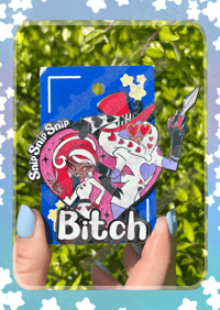 Hazbin Hotel - Snip Snip Bitch Enamel Pin badge