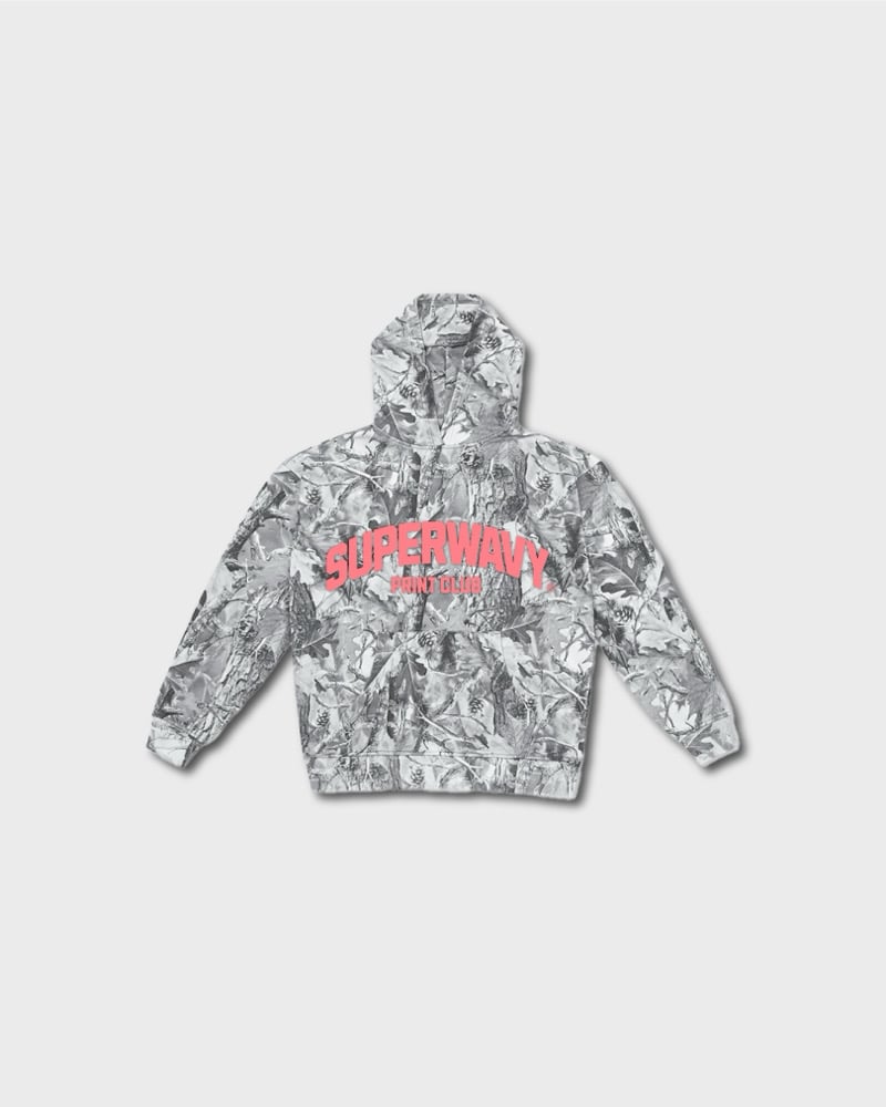 Image of SUPERWAVY® RETRO PINK CAMO HOODIE 