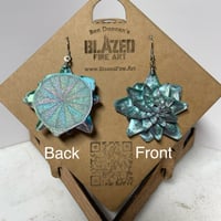 Image 5 of Fractal Flower Earrings 