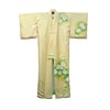 Antique Silk Kimono (Lemon Yellow Camellias)