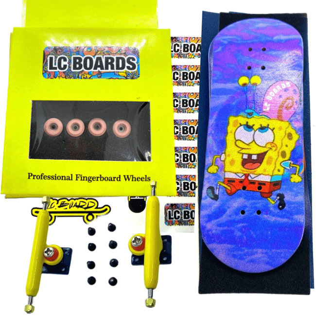 LC BOARDS Fingerboard 98x34 Complete DGK Graphic With Foam Grip Tape