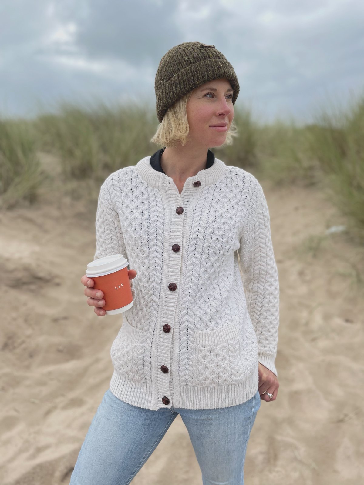 Aran on sale cardigan womens