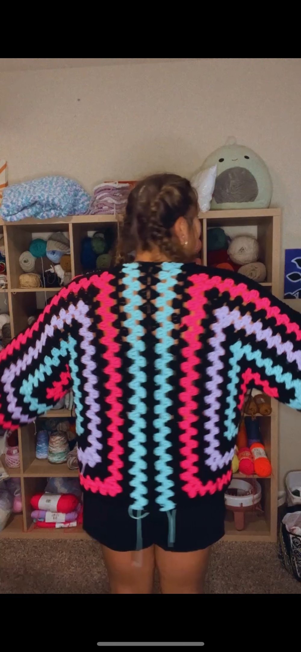 Image of Neon & Black Cardigan