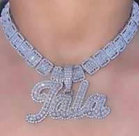 Image 1 of Custom Bling Name Necklace 