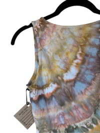 Image 8 of S Crop Fitted V Tank in Autumn Agate Ice Dye