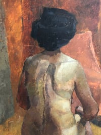 Image 2 of Nude portrait on board