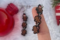 Image 1 of Gingerbread men earrings 