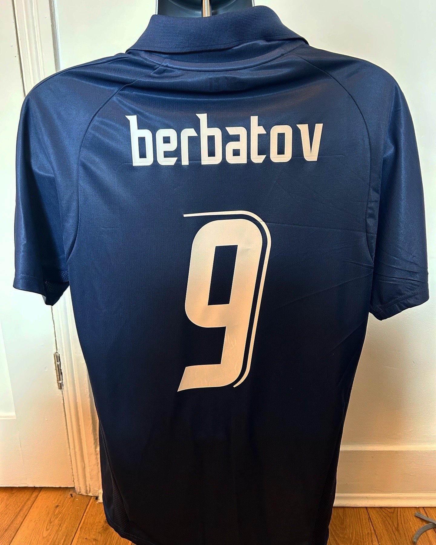 Image of Tottenham Hotspur “BERBATOV 9” 2007/08 Away Shirt + UEFA patch (M)
