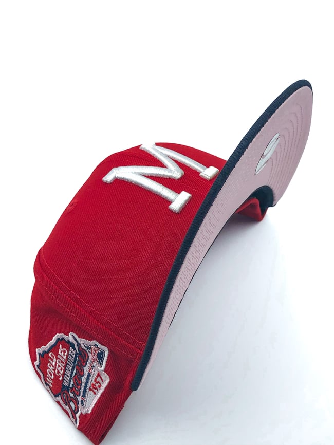 Milwaukee Braves Red/Navy Pink UV