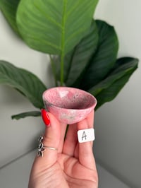 Image 1 of CHOOSE YOUR OWN PINK RHODONITE MINI BOWLS -PERU-