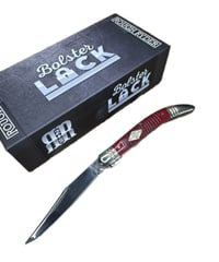 Image 1 of Rough Ryder Bolster Lock Folding Knife 3.25" Stainless Toothpick Blade Red Bone