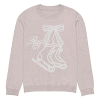 Rich&Girly Holiday Skating Knit Sweater - Blush