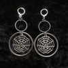 Spiderweb Double O-Ring Earrings