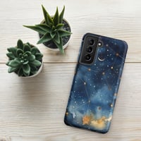 Image 19 of Celestial Constellation Night Sky Stars and Clouds Painting Tough case for Samsung®