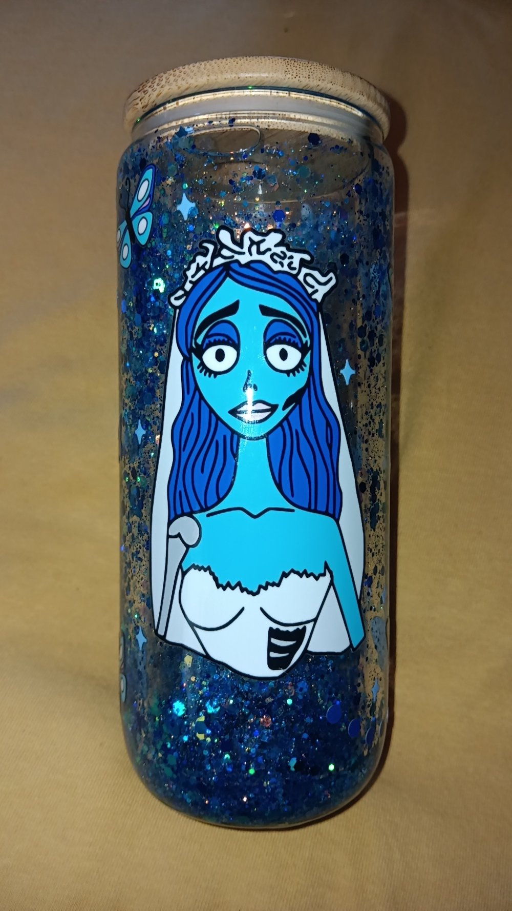 Image of Emily blue snowglobe READY TO SHIP