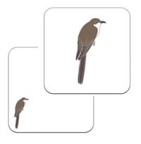 Image 3 of Black-billed Cuckoo - No.140 - UK Birding Pins