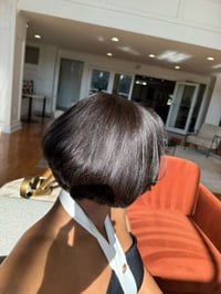 Image 7 of The 90s Bob | 9” Glueless Layered Pixie Wig with Bangs 