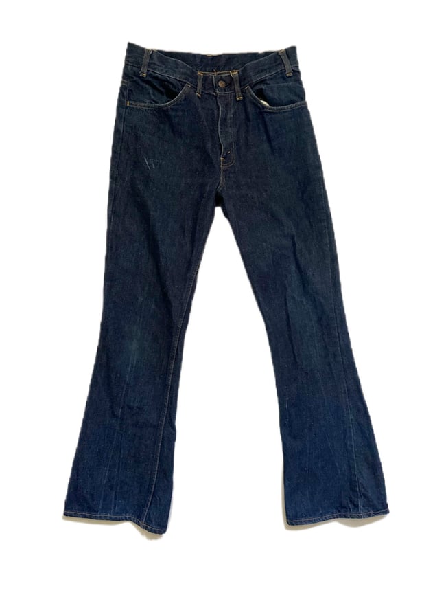 70s Levi's orange tab flare rigid denim 30 x 31 684 517 501