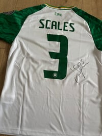 Image 2 of Signed Liam Scales Ireland Shirt.