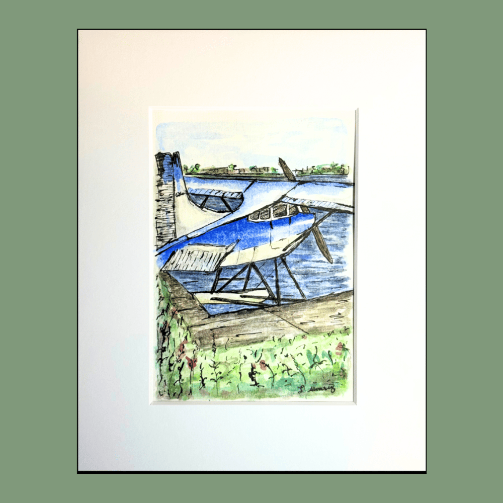 Image of “Seaplane in Anchorage” (2024) - Original Artwork