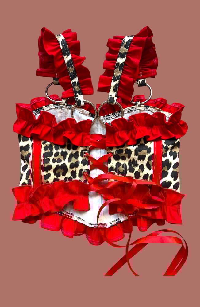Image of Leo red corset