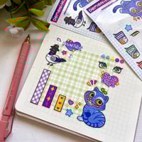 Image 4 of PRE- ORDER | Kpop Demon Hunters - Clear sticker sheet & Die cut stickers