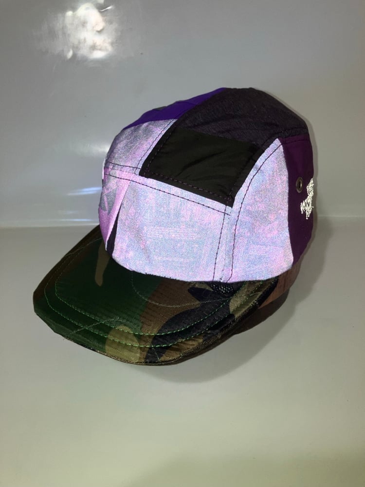 TNF Reflective Purple Tape Camo  Upcycled 5-Panel