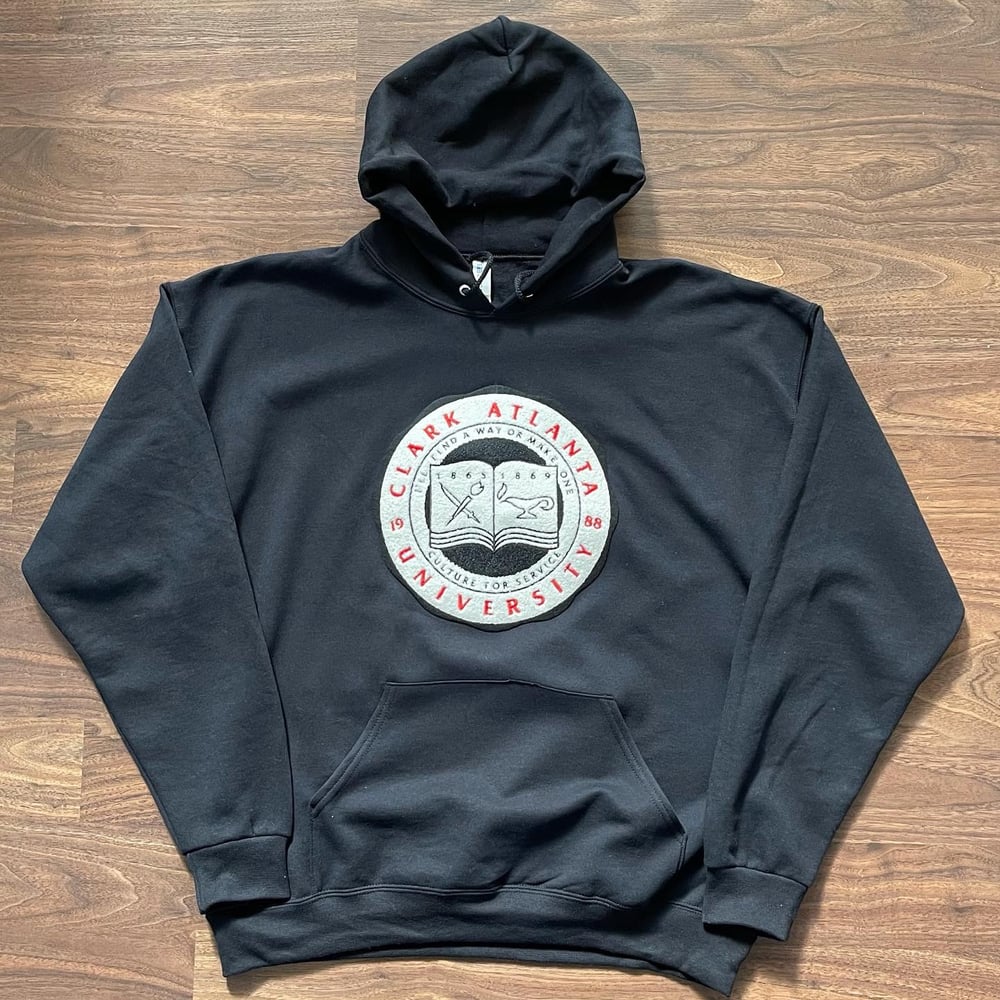 CLARK ATLANTA UNIVERSITY CREST PATCH UNISEX HOODIE